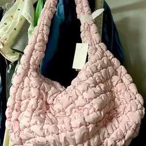 COS | Bags | Cos Pink Quilted Oversized Bag Nwt | Poshmark
